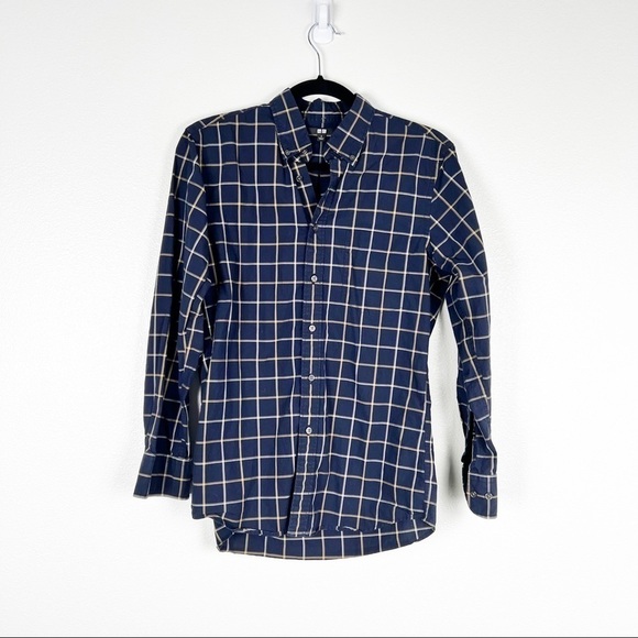 Uniqlo Long‎ Sleeve Button Up Sz S - Picture 1 of 6